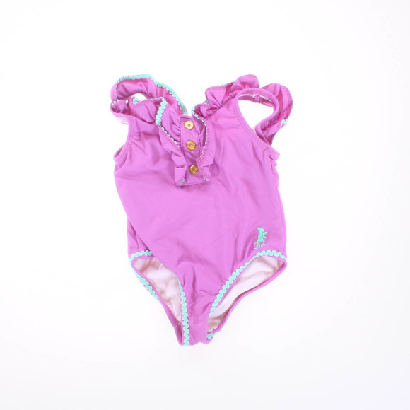 Juicy Couture Girls Purple | Green 1-piece Swimsuit size: 18- 24 Months - Picture 2 of 2